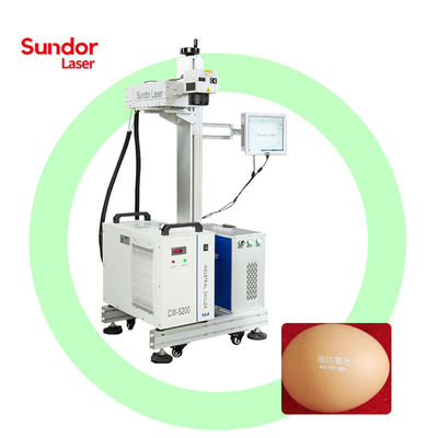 Fly online uv laser marking machine on glass metal plastic paper for date